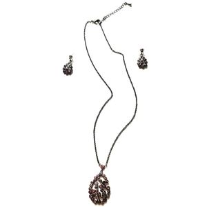 *Pewter and Stone 2pc Set